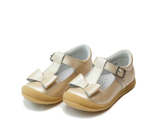 Emma Shimmer Bow T-Strap Mary Jane