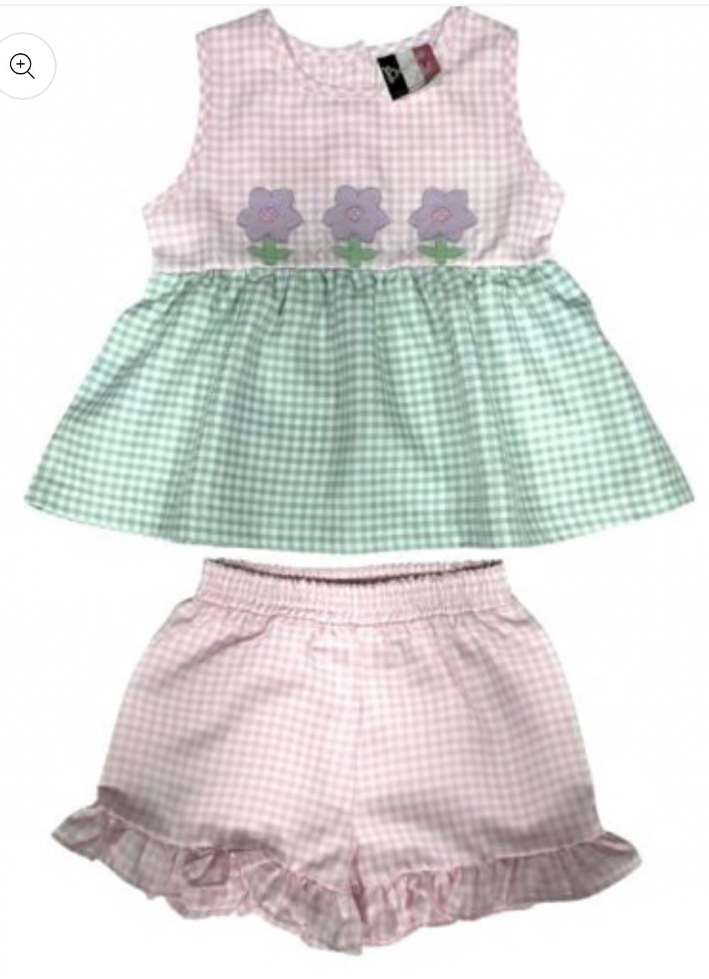 Spring Blooms Girls Short Set