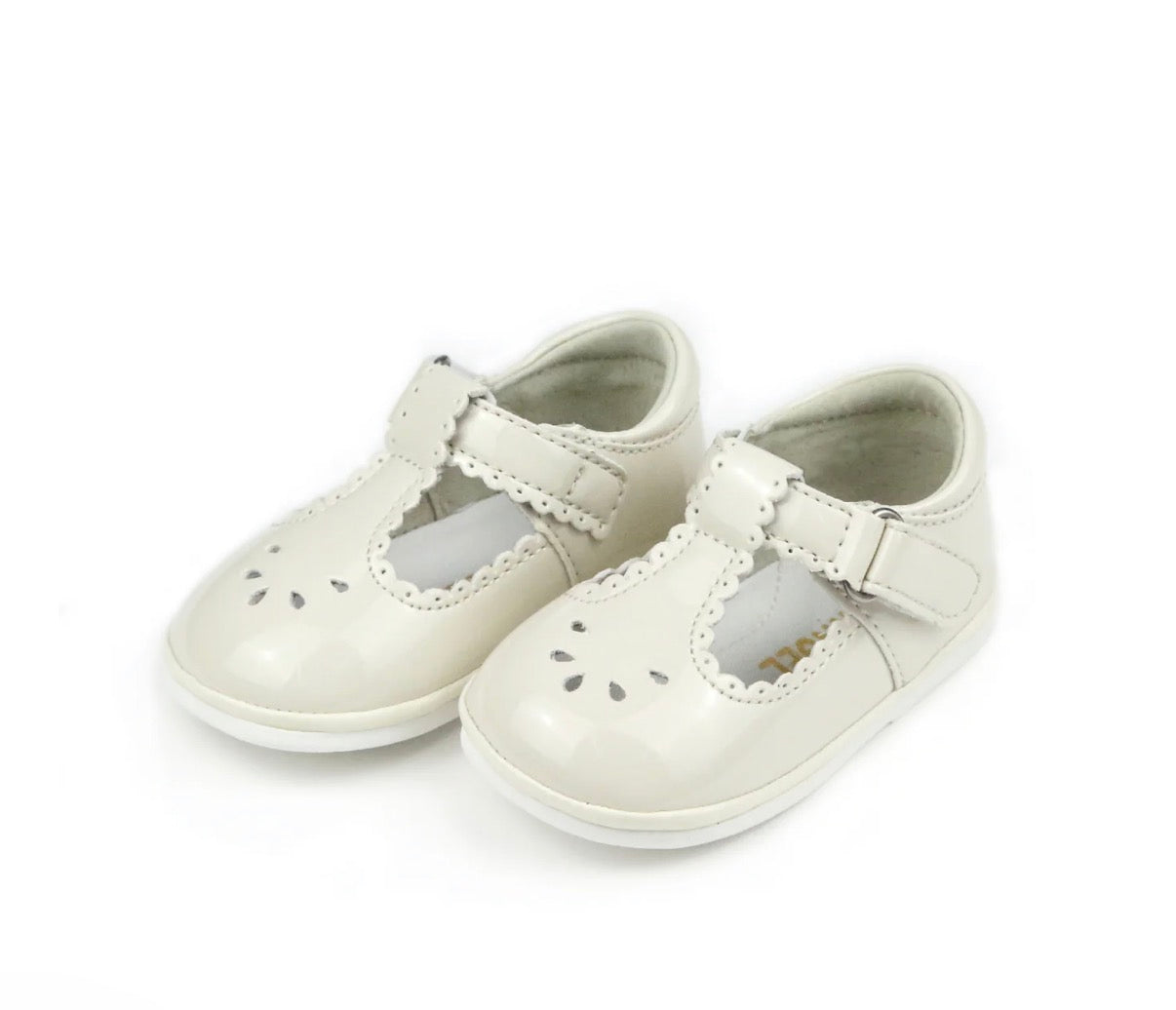 Dottie Scalloped T-Strap Mary Jane cream (Baby)
