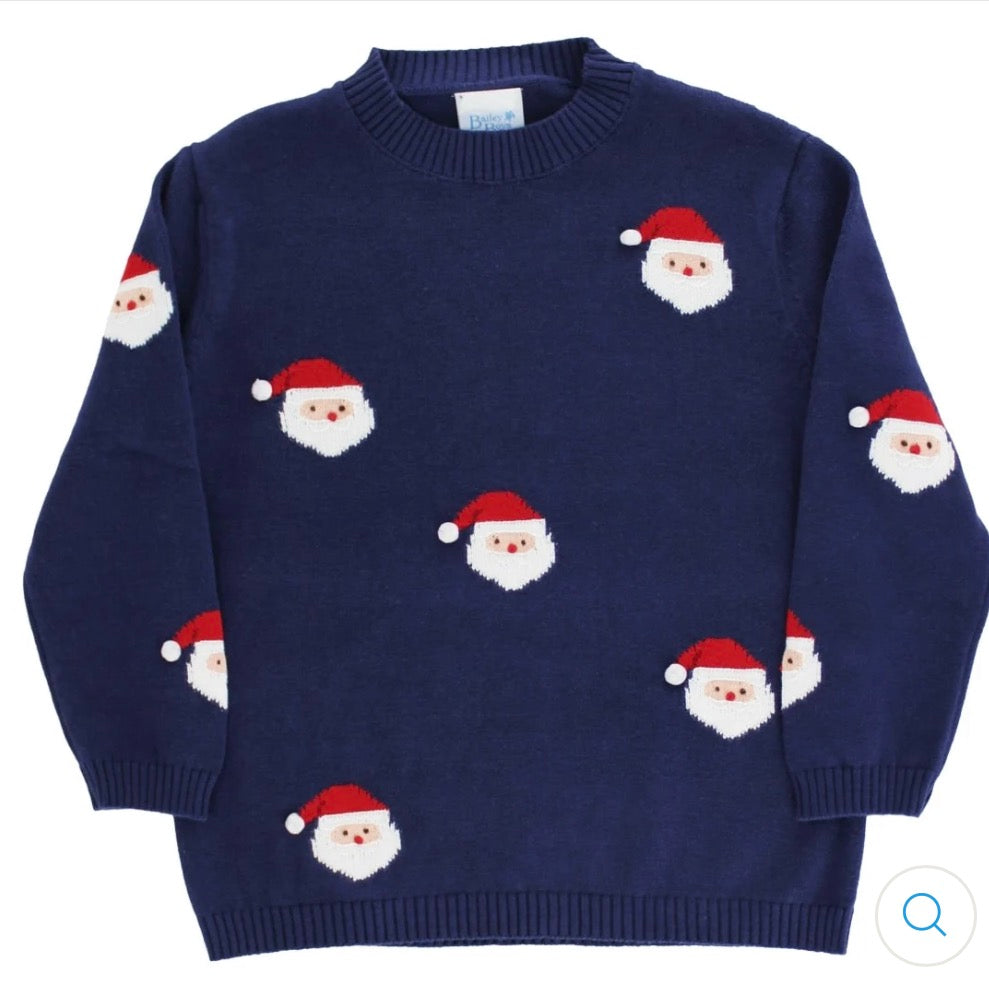 Crew neck sweater Santa print