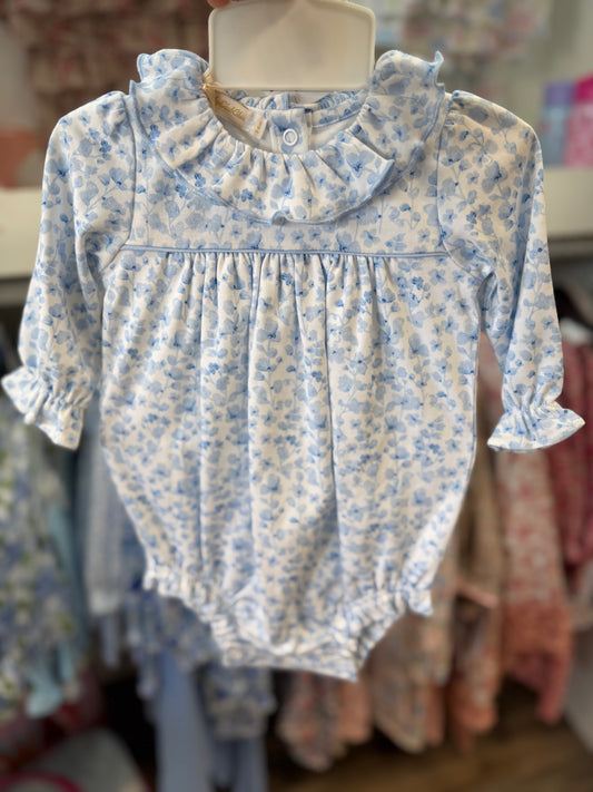 Blue begonias bubble