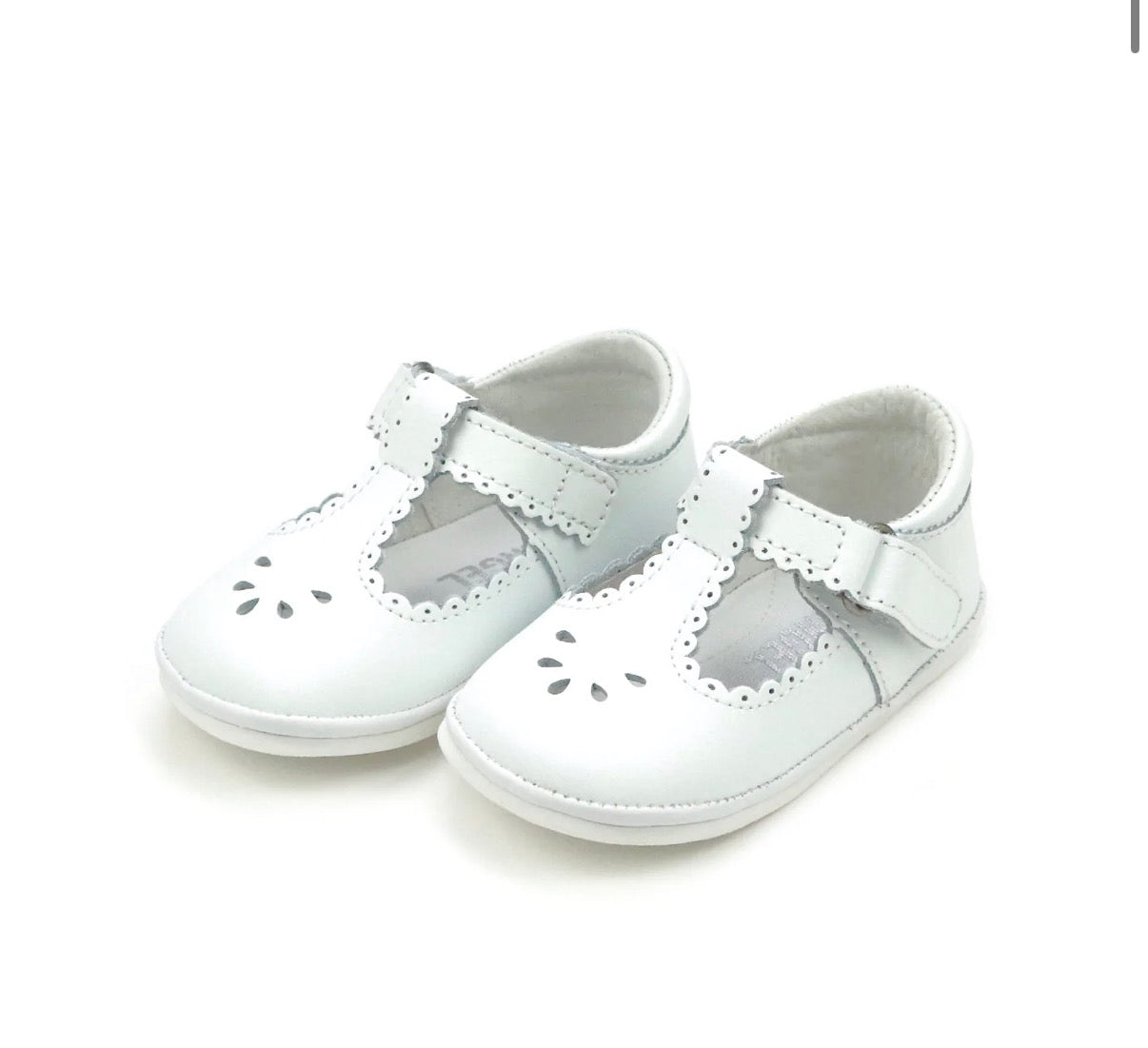 Dottie Scalloped T-Strap Mary Jane white (Baby)