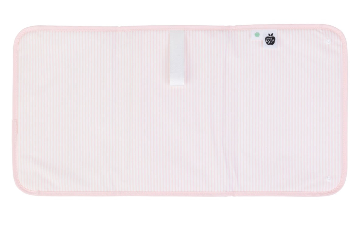 Apple of my lsla changing pad- pink stripe