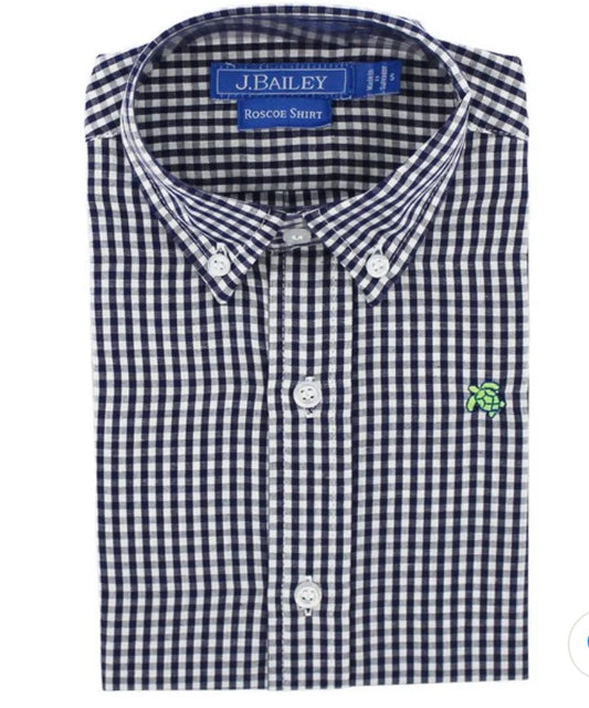 Roscoe Button Down - Navy Check