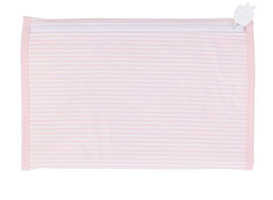 Apple of my lsla changing pad- pink stripe
