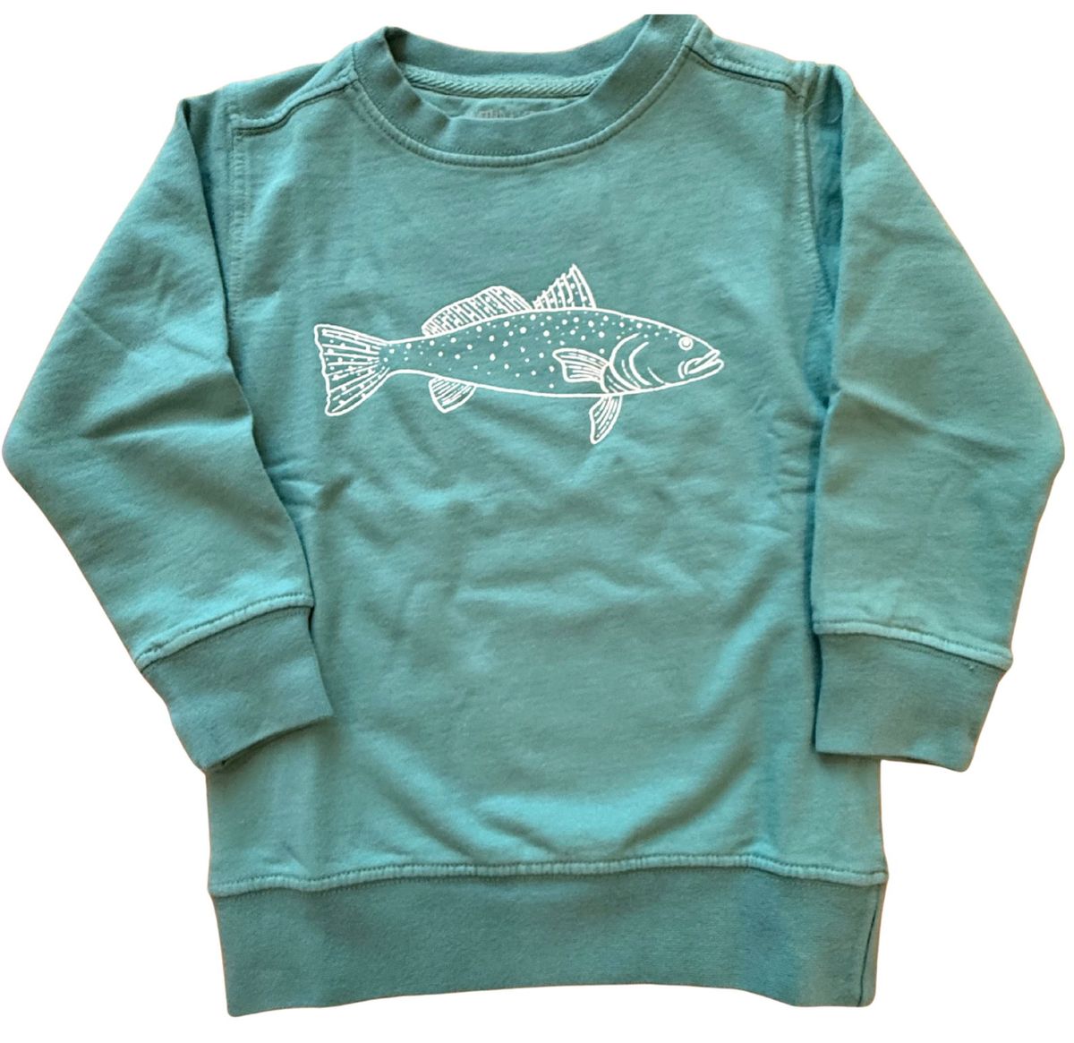 Seafoam Green Trout Sweatshirt