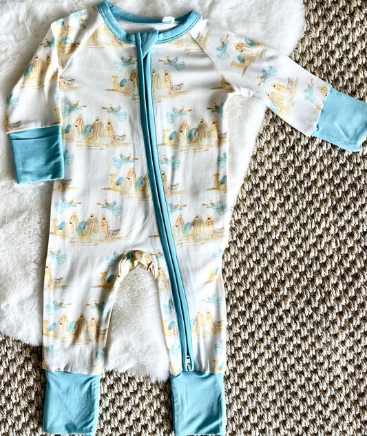 Nativity Zipper Onesie