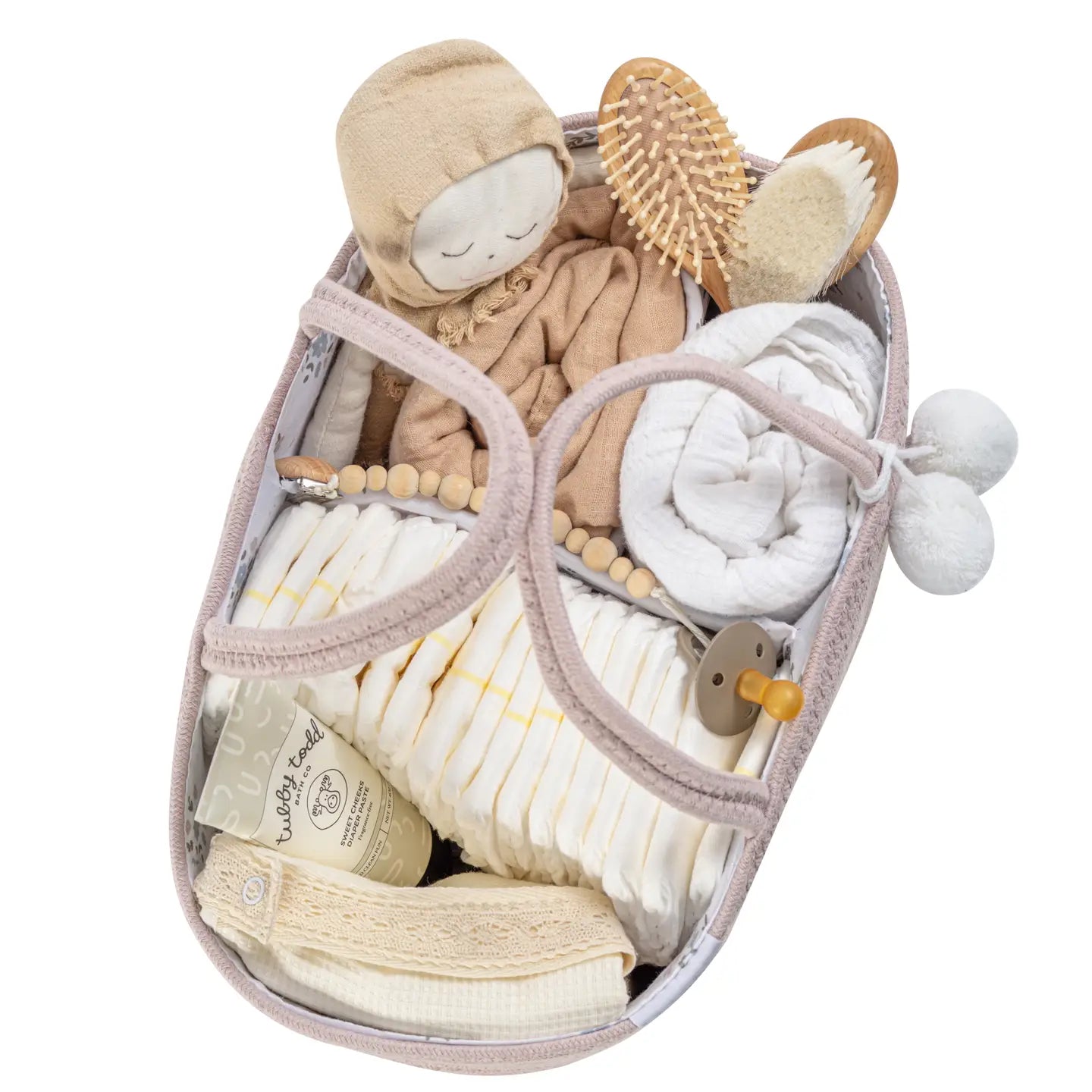 Diaper caddy rose