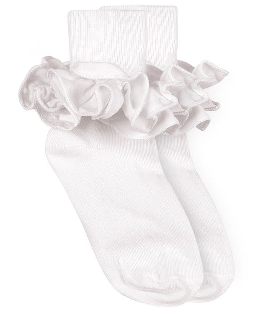 Ruffle lace cuff socks