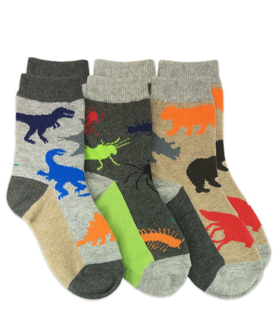 Land animals crew socks