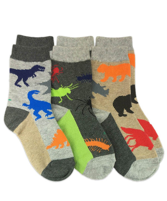 Land animals crew socks