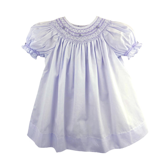 Lavender smocked day gown