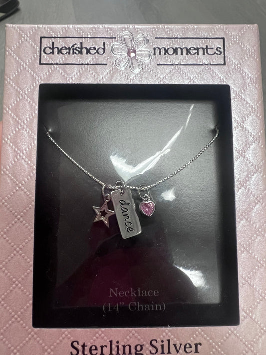 Dance charm 14” necklace