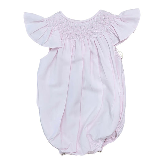Pink pearl smocked bubble