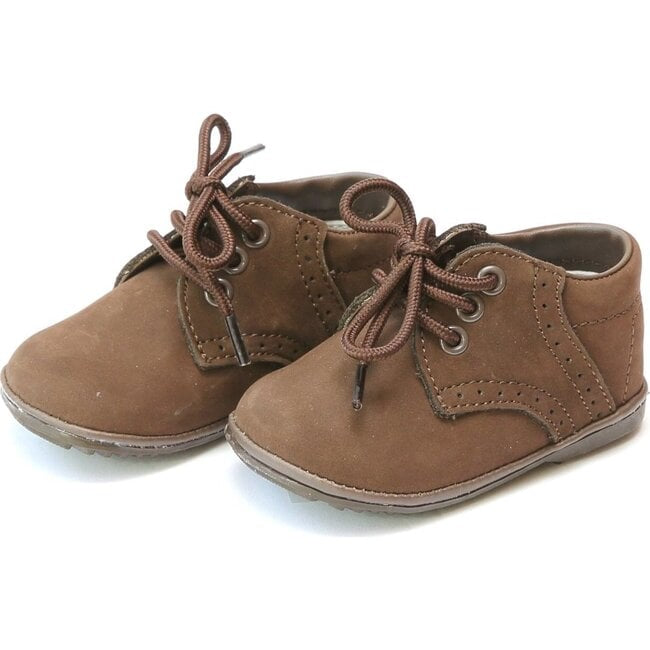 Baby James nubuck leather lace up shoes