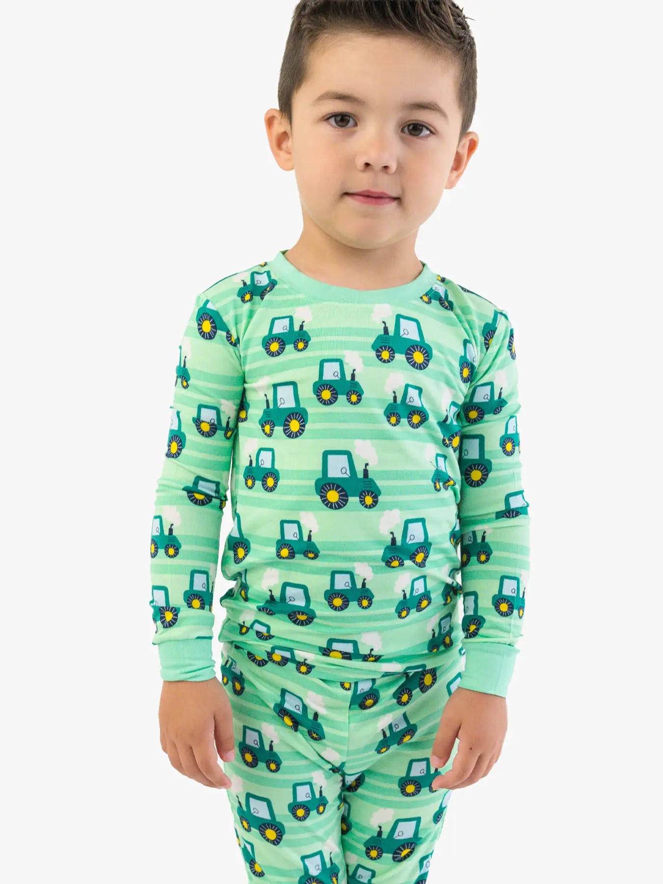 Bamboo tractor 2pc pajamas