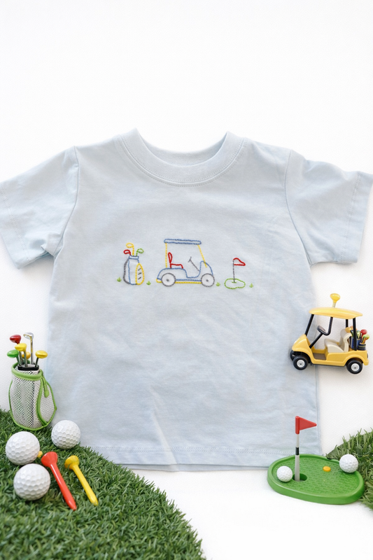 Blue Houston Tee Time Shirt