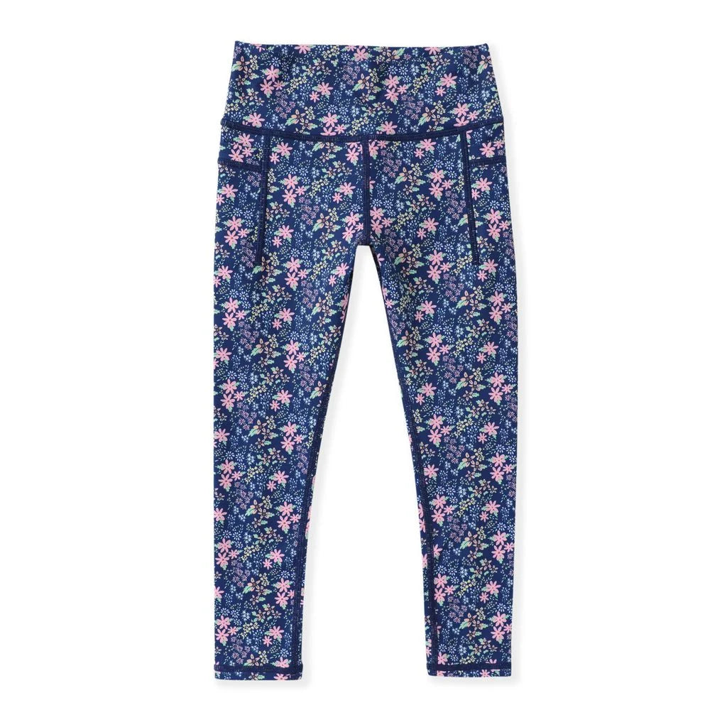 NAVY DITSY FLORAL ACTIVE LEGGINGS