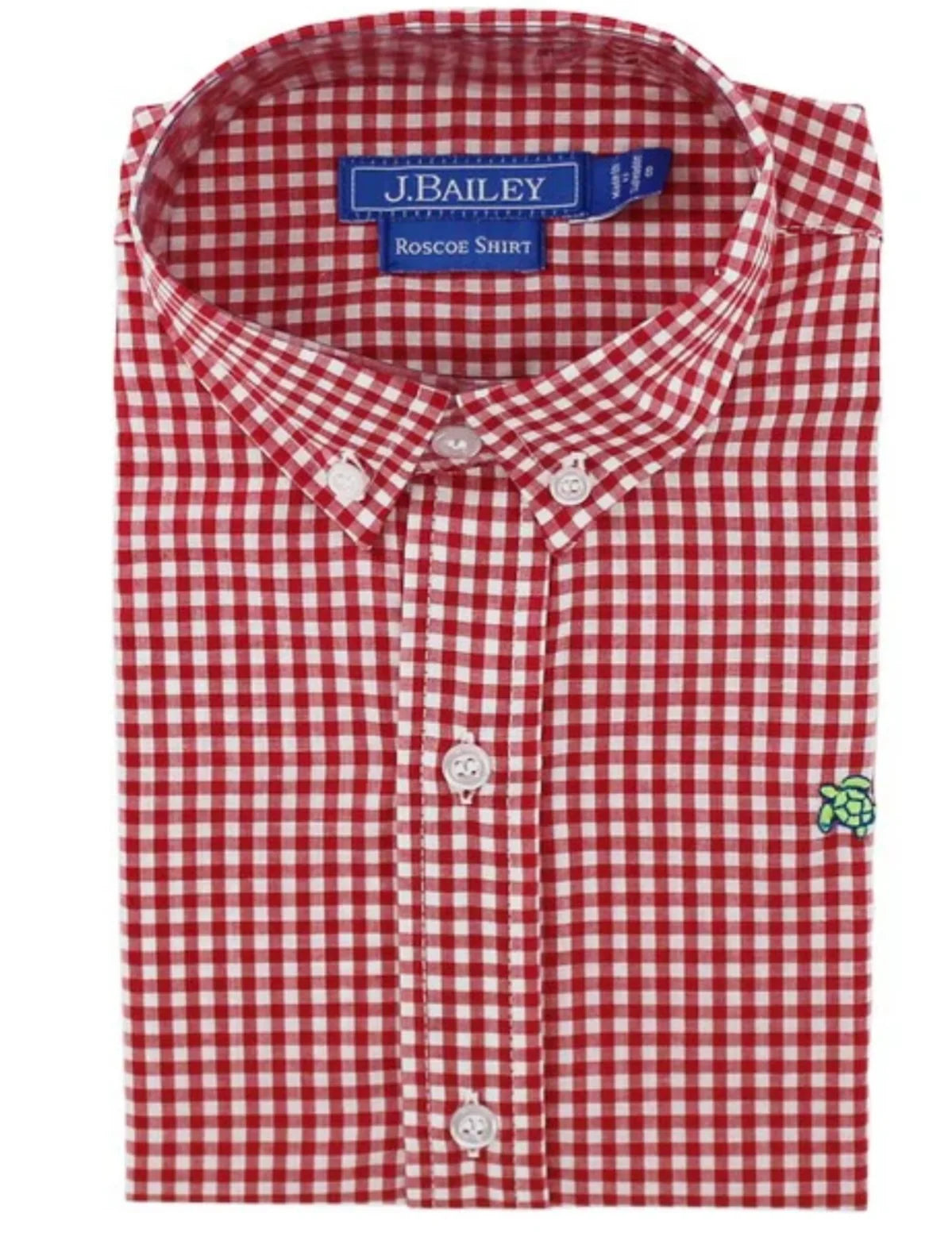 Roscoe Button Down Shirt -Red Check