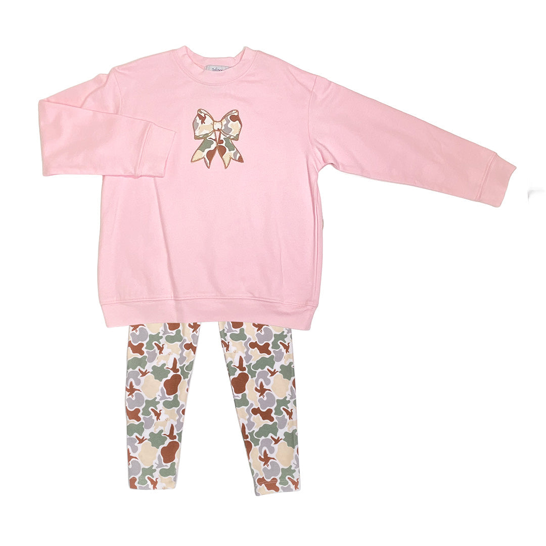 Camo bow legging set