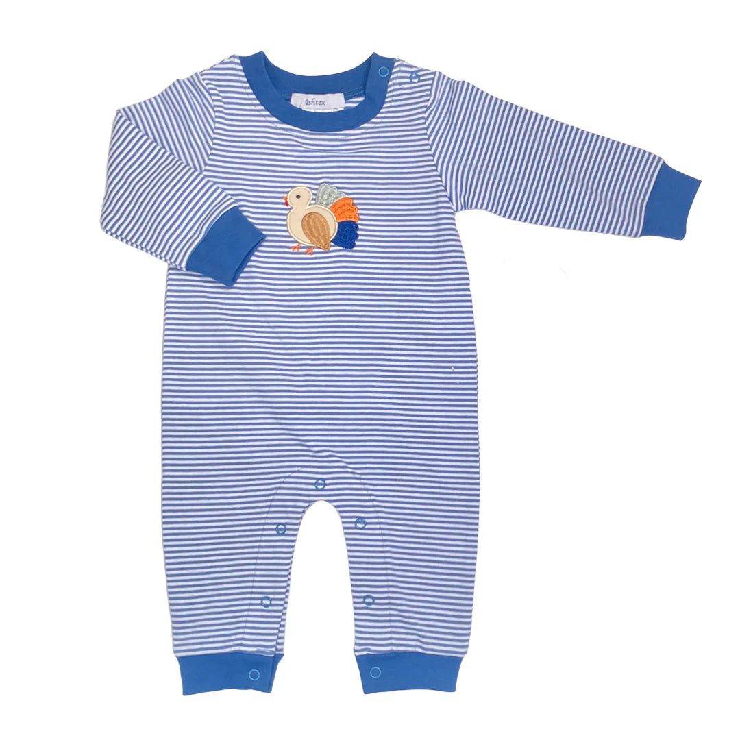 Turkey applique boy romper