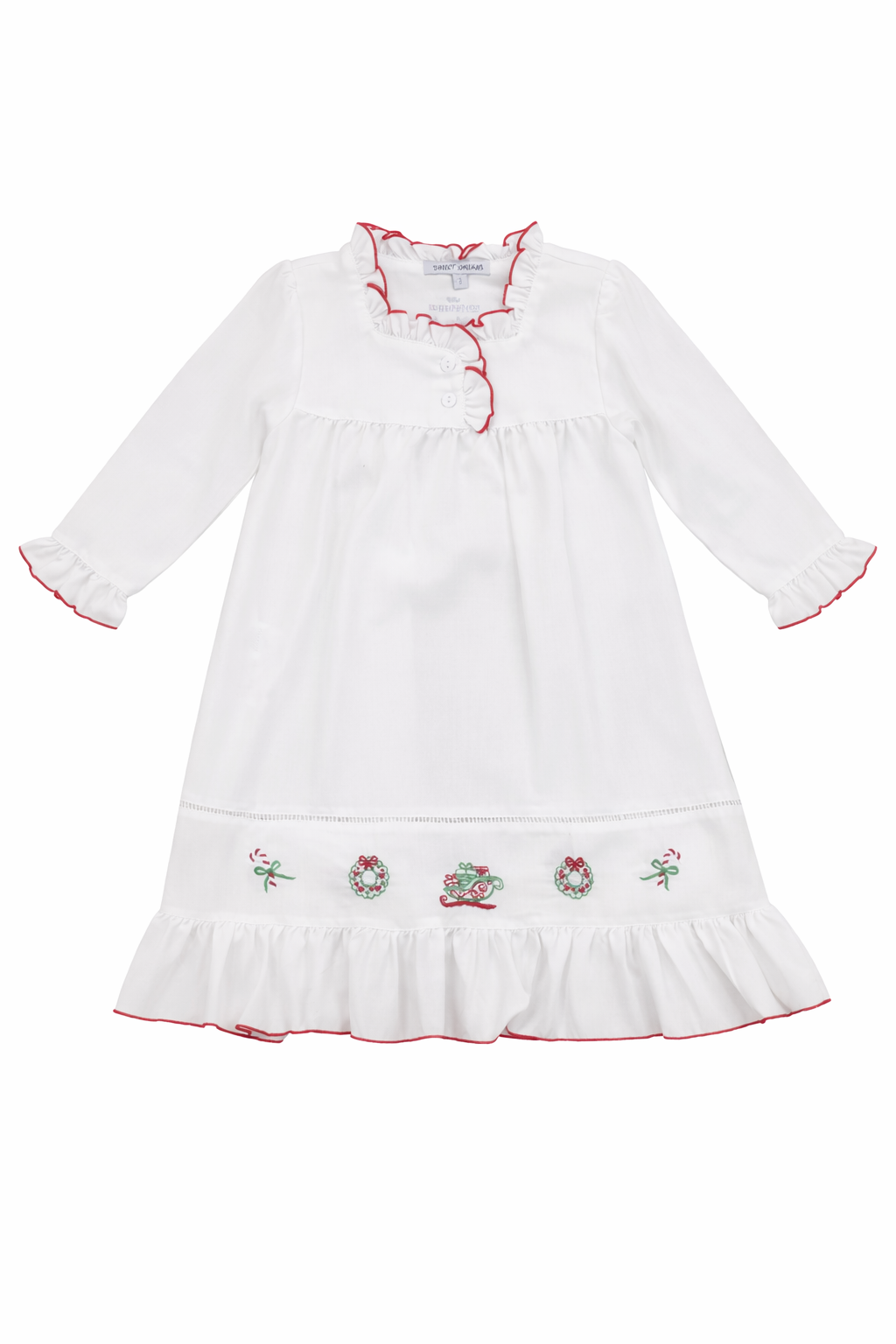 Santa Sleigh wreath candy gown