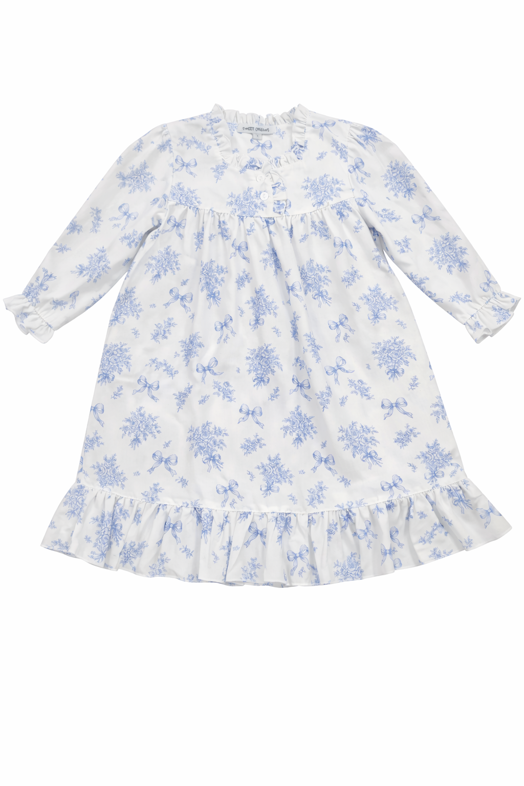 Evie Blue Floral Gown
