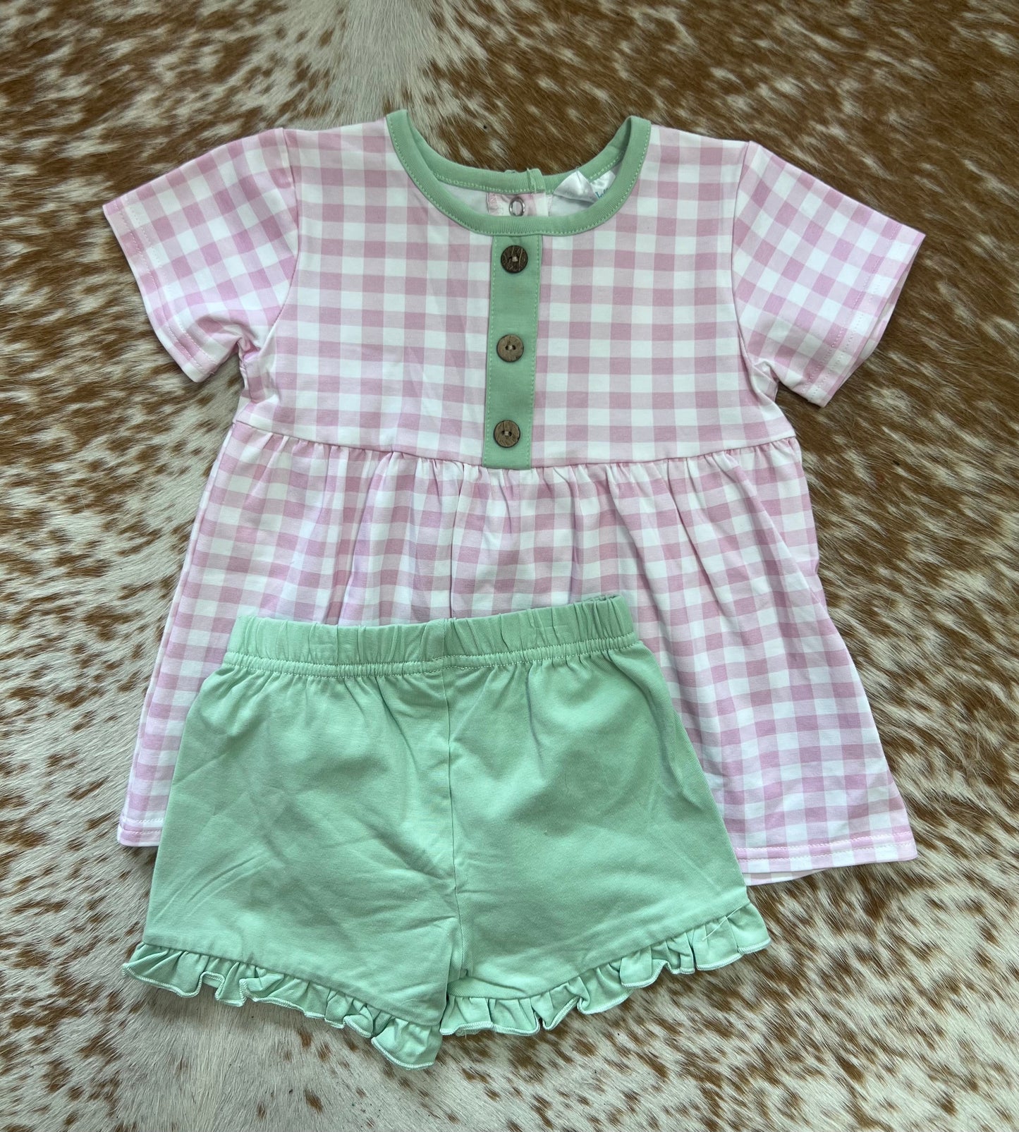 Gingham Girl Set