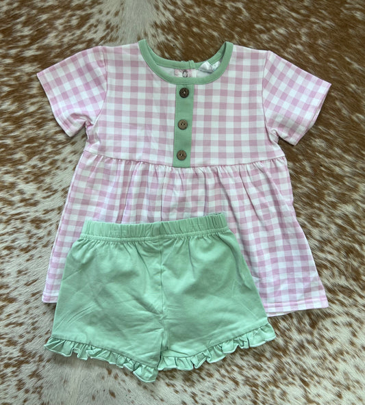 Gingham Girl Set