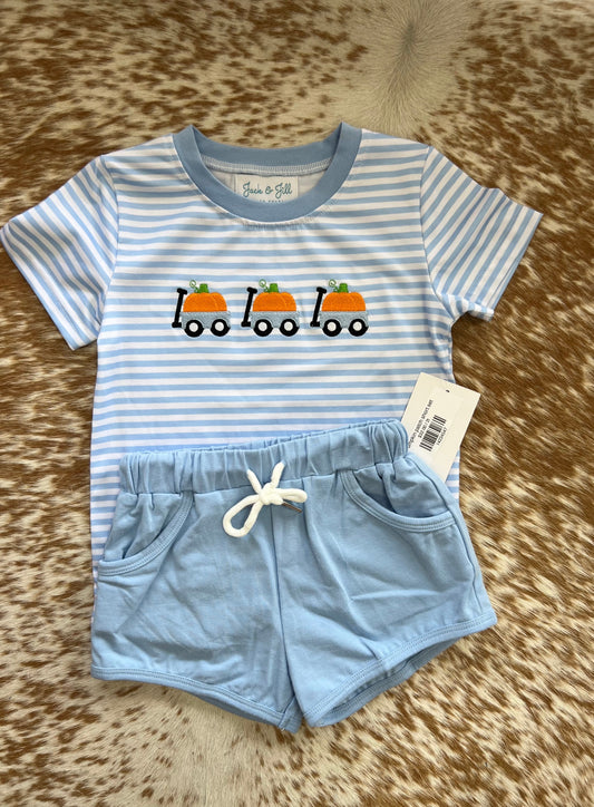 pumpkin patch short set