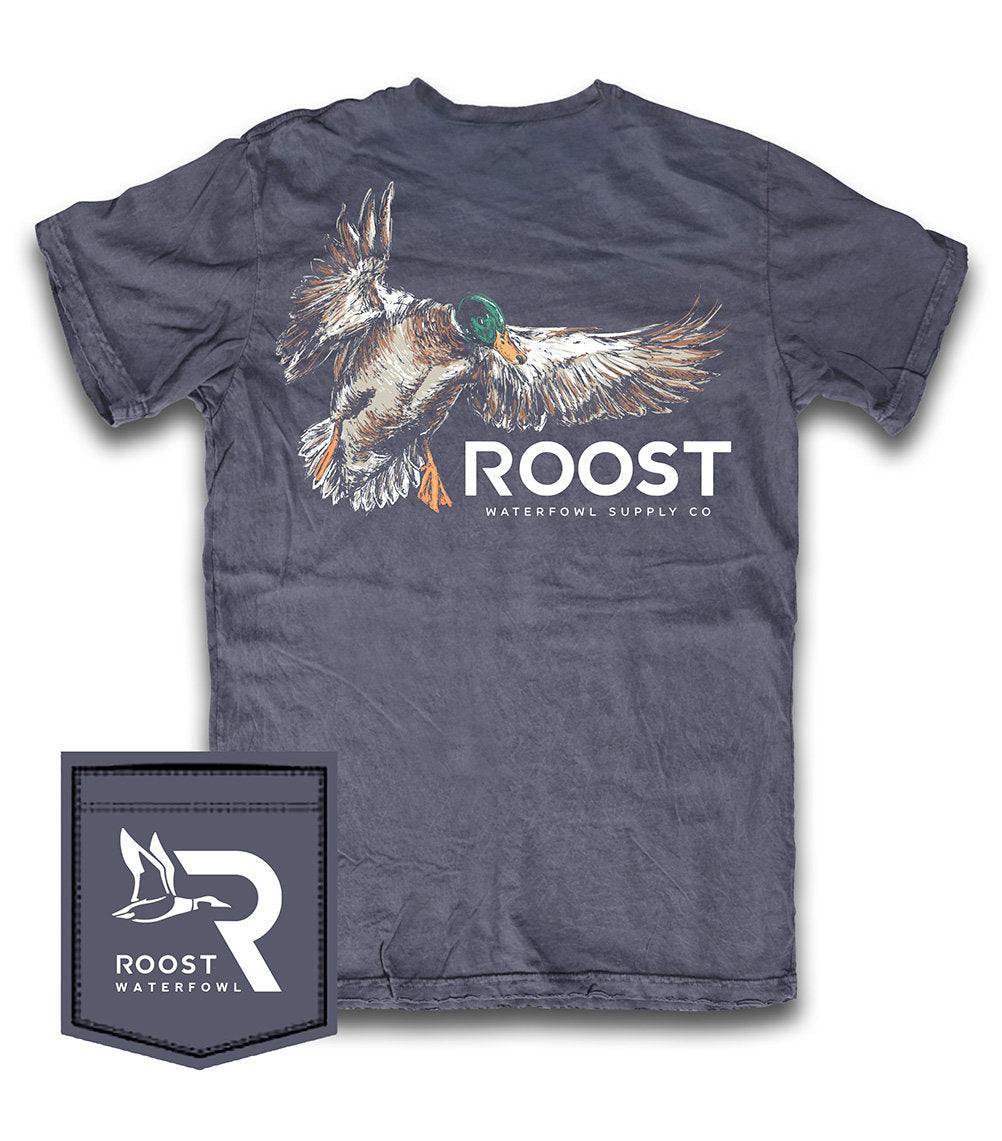 Roost painted mallard tee