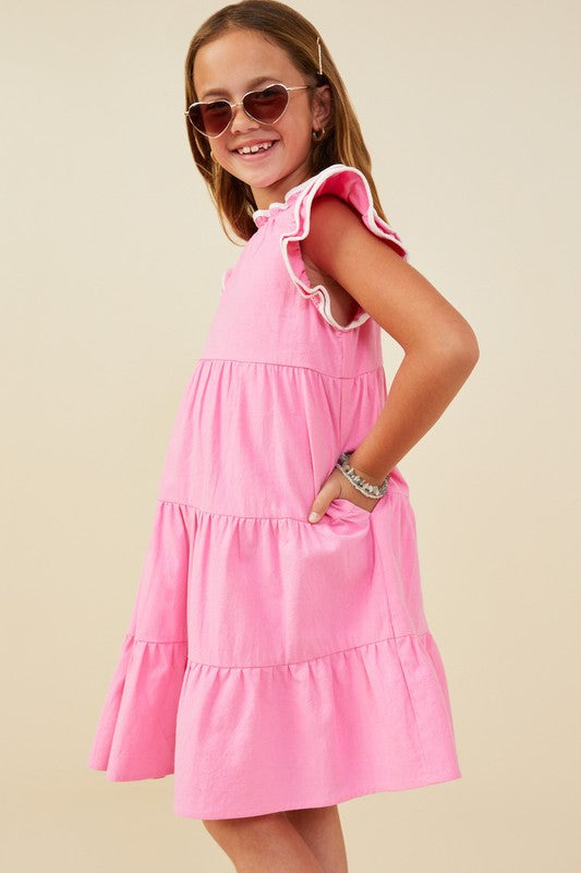 Pink Ruffle Dress