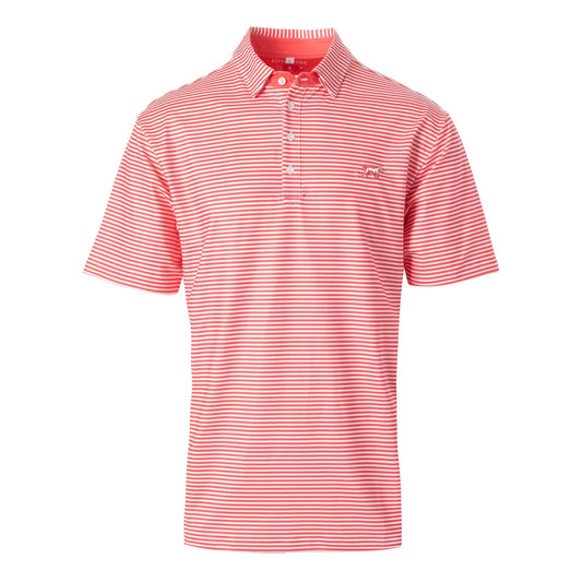 The Marshall Performance polo coral/white