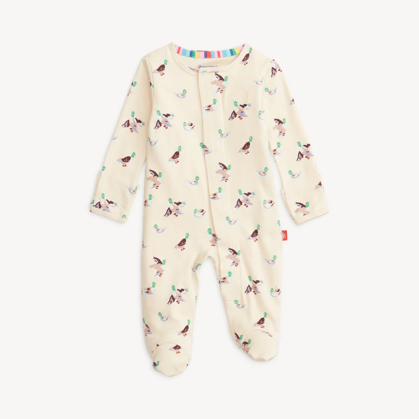 Quack me up organic cotton footie