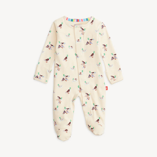 Quack me up organic cotton footie