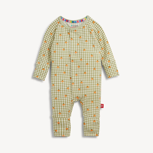 Pumpkin plaid modal coverall
