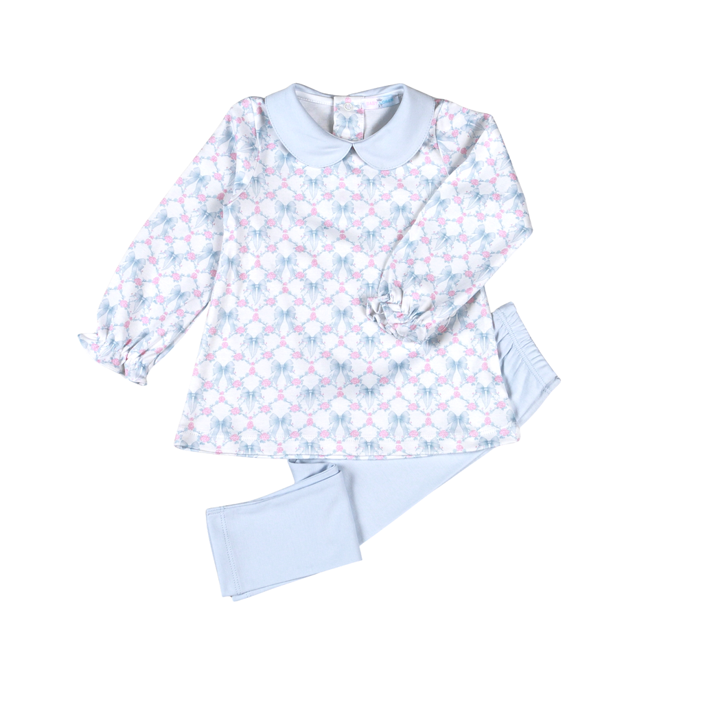 Blue coquettes pima set