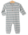 Easton romper- grey & green