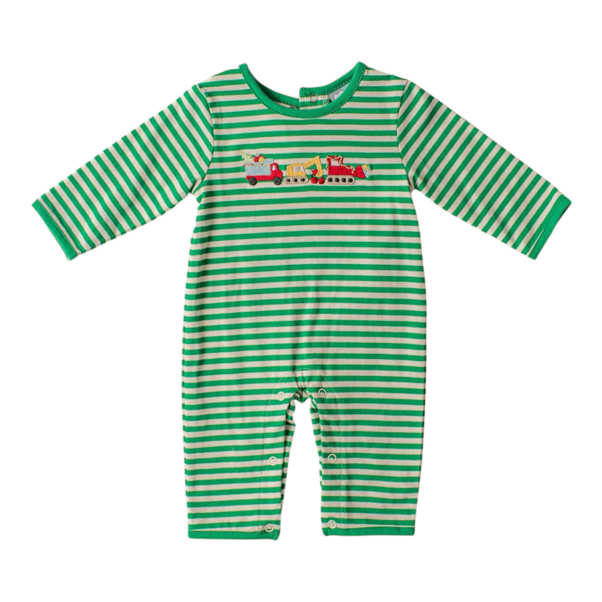 Christmas Construction Boys Romper