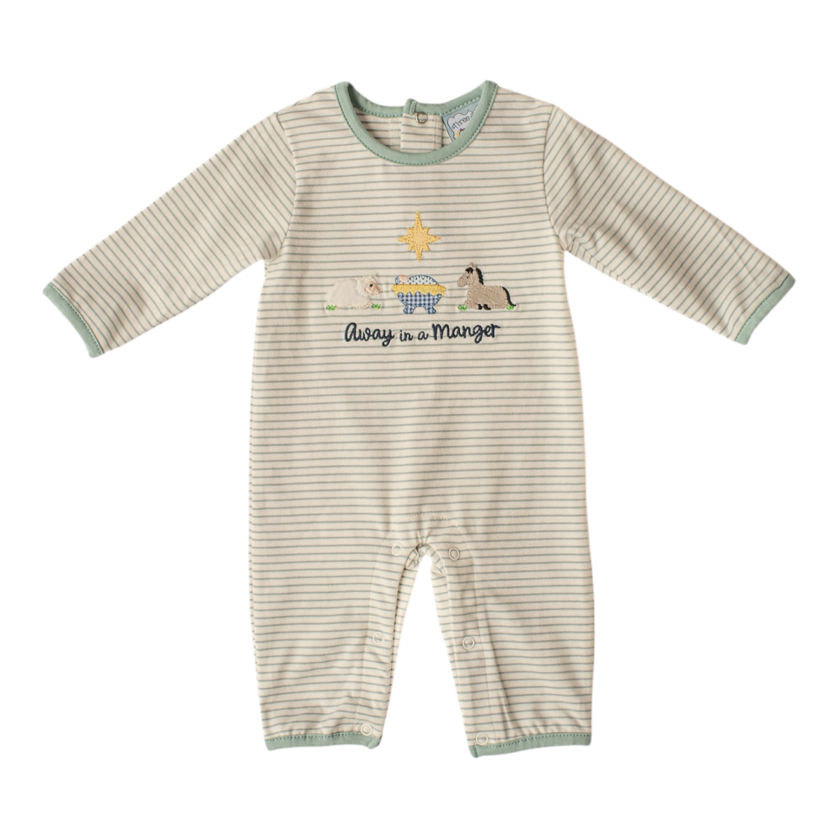 Away in a manger boy romper