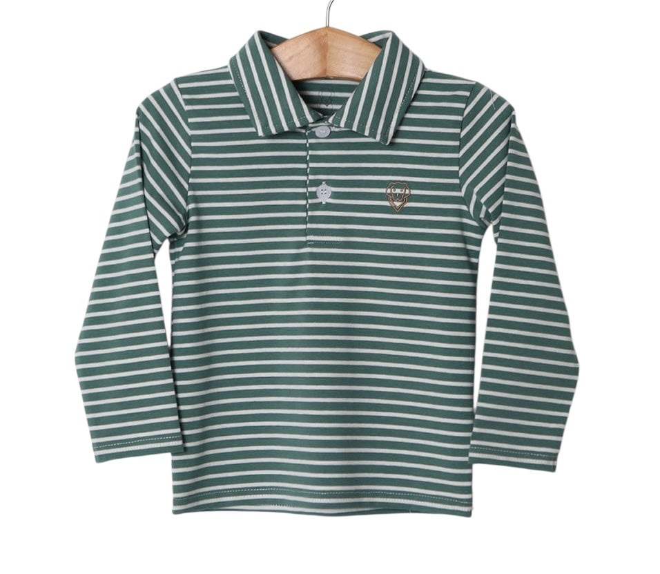 Weston LS shirt Green stripe