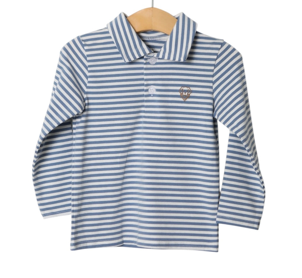 Weston LS shirt blue stripe