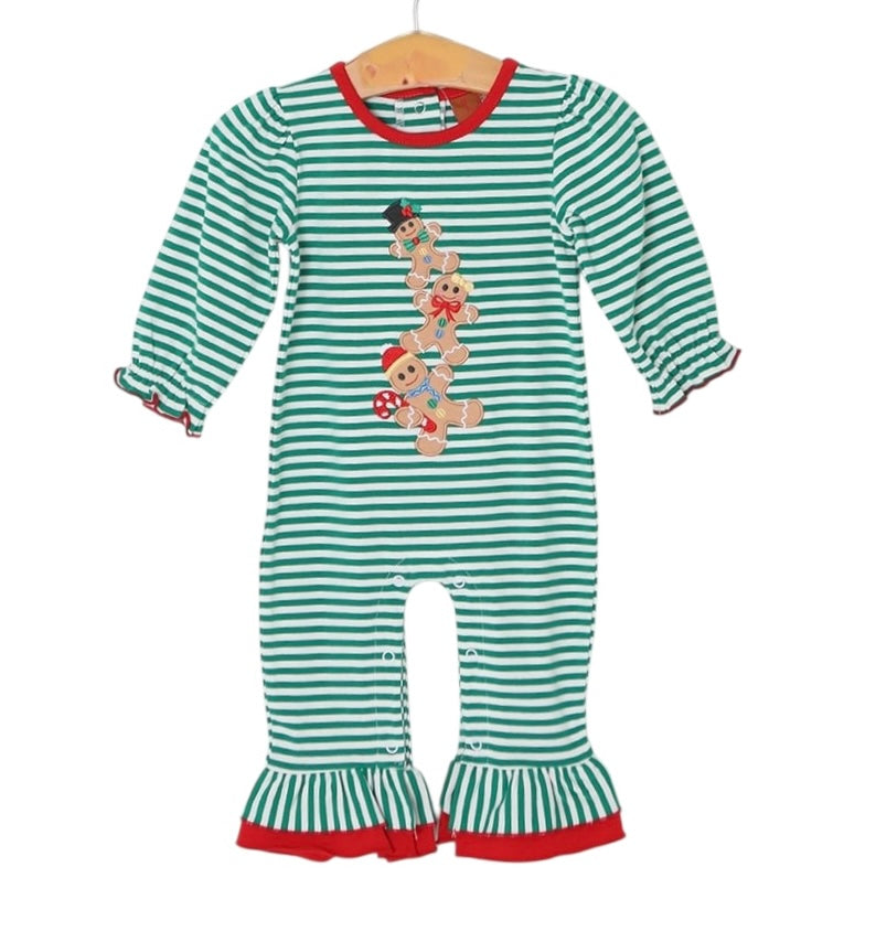 Gingerbread girl romper