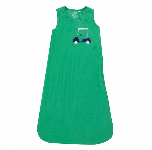 Green golf cart sleep bag