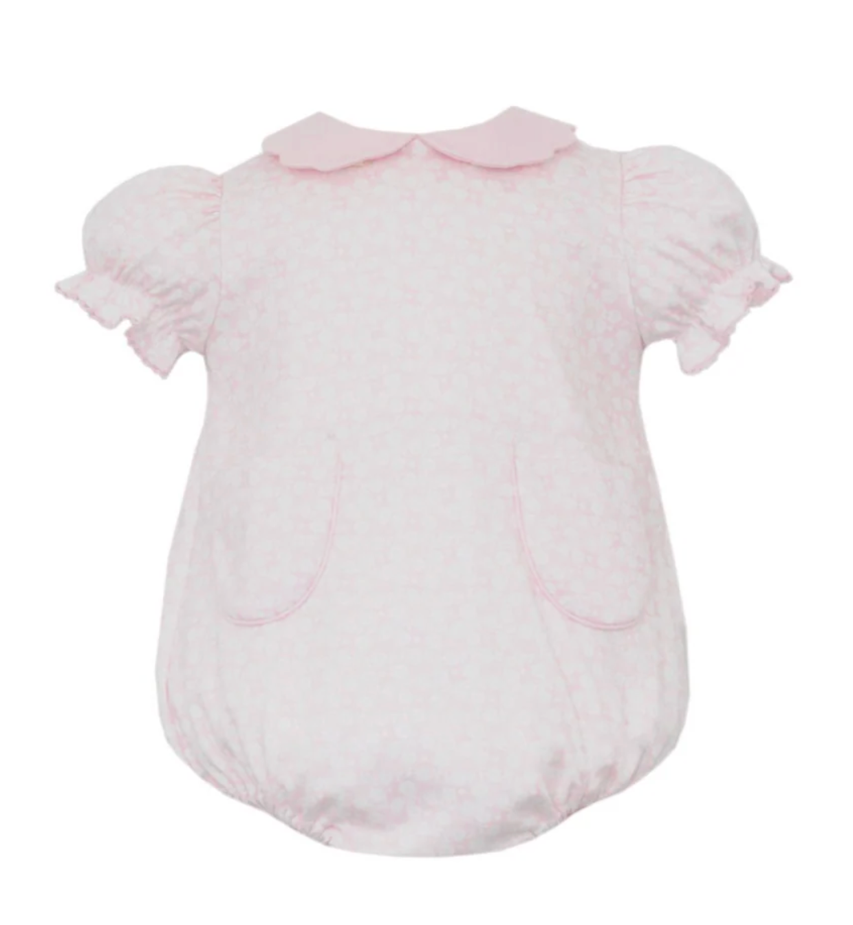 Pink knit floral bubble