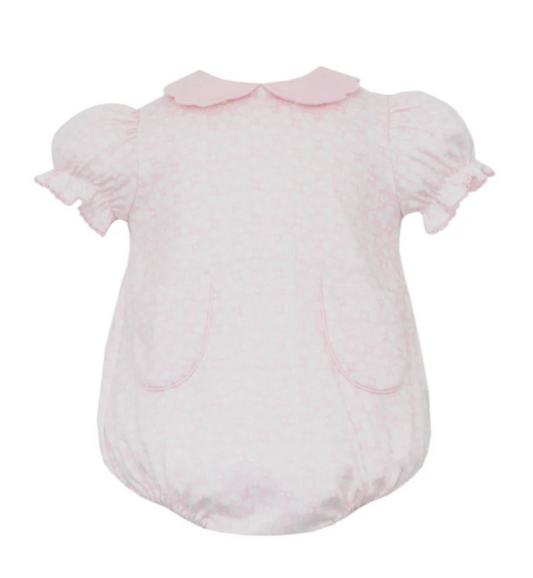 Pink knit floral bubble