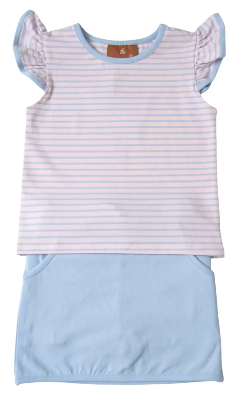 Sage Skort set Pink & Blue