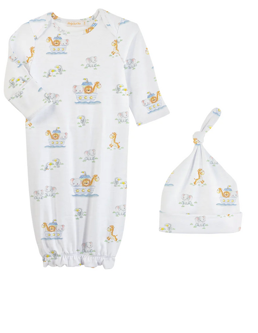 noah's ark gown and hat set