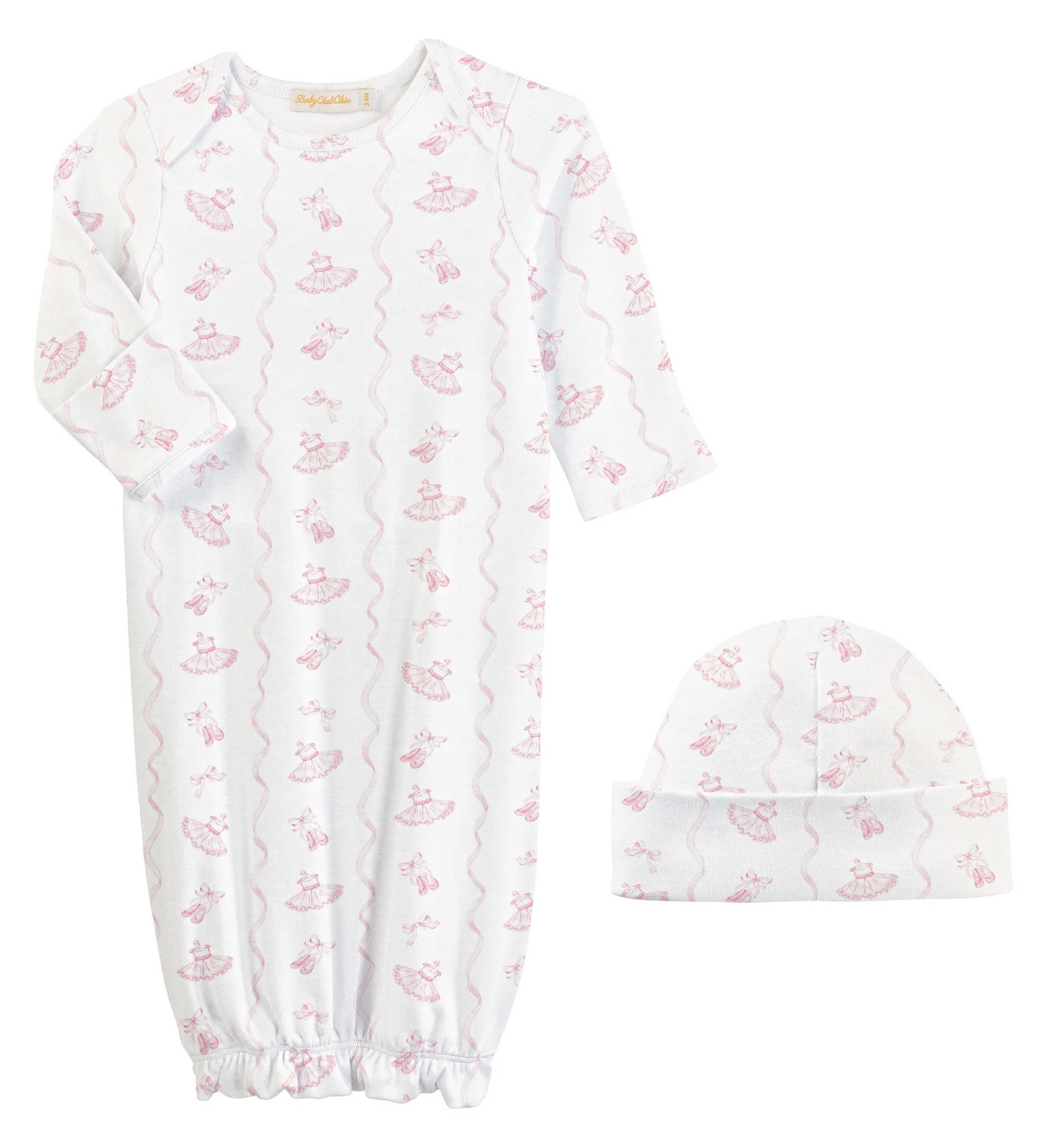 sugarplum steps gown and hat set