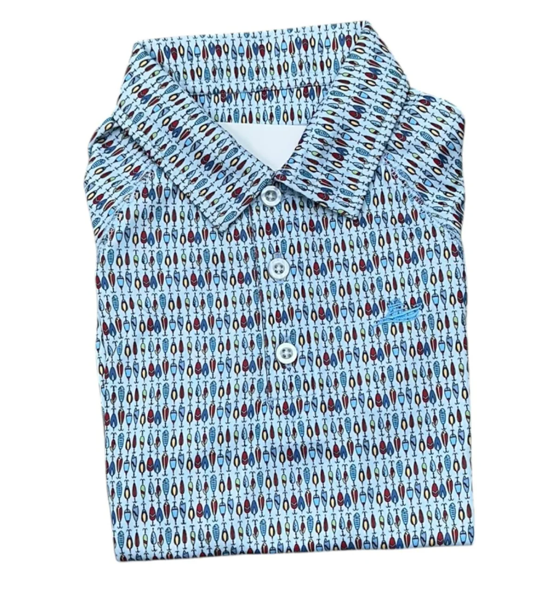 boys fishing lures polo